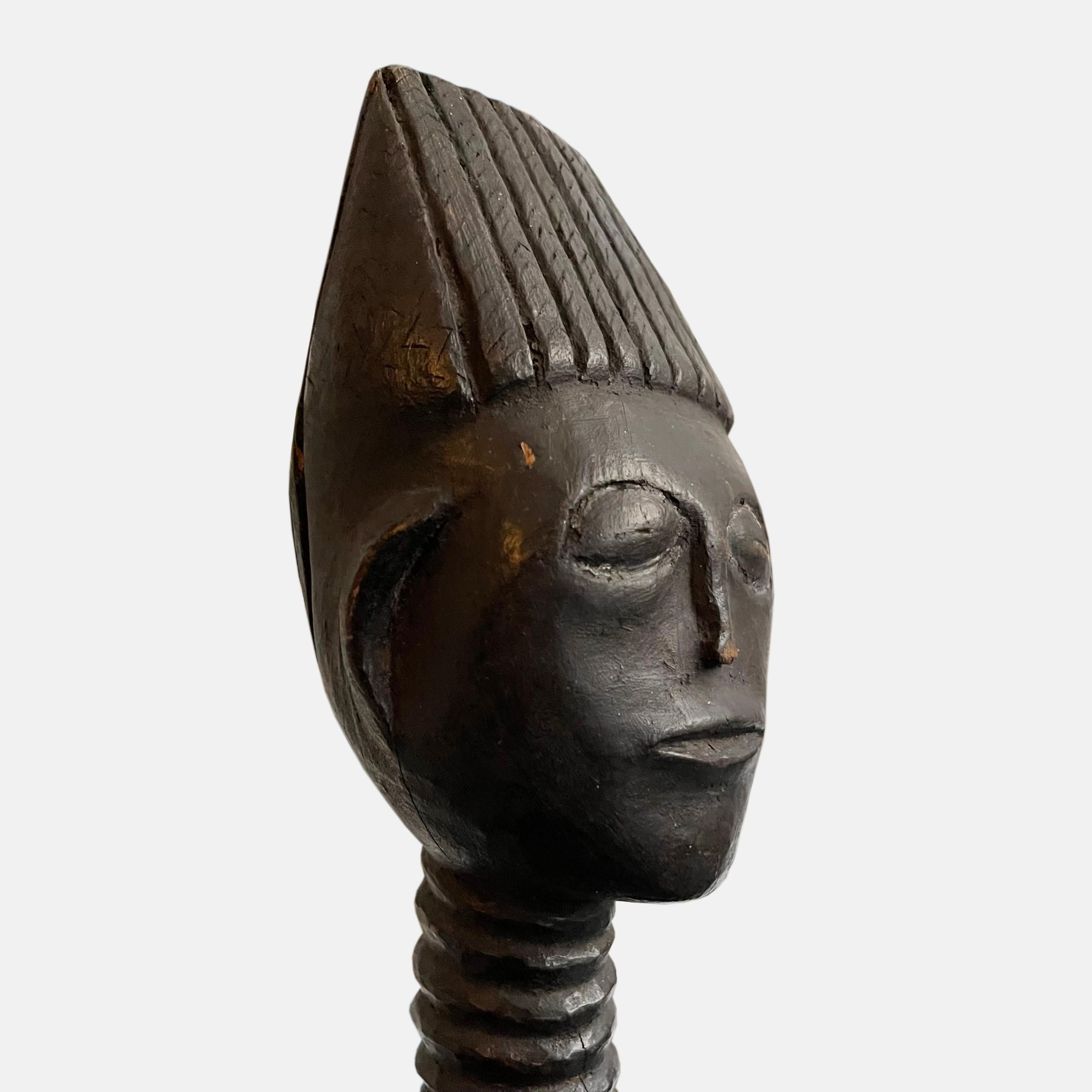 Koulango Female Ancestral Statue, Ivory Coast, Early 20th Century For Sale 1