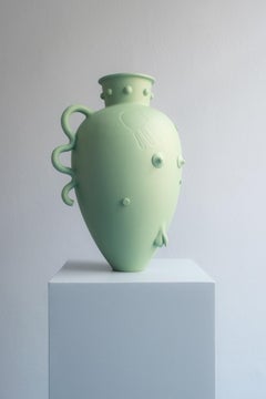 Unique 'Koulis, Eleusis' stoneware vase by Klaus Jurgen Schmidt