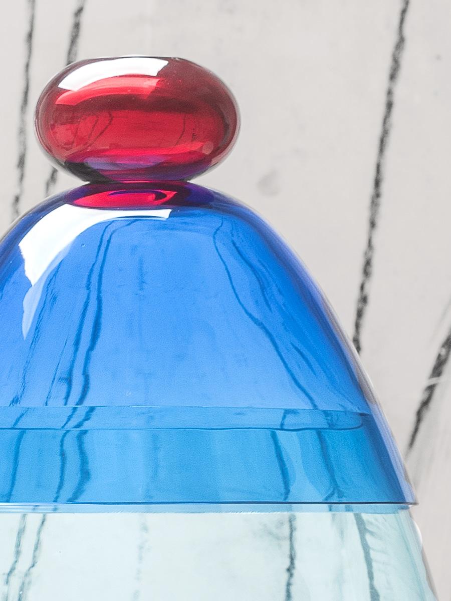 Fait main Centre de table du 21e siècle Karim Rashid Grand vase en verre de Murano de différentes couleurs en vente
