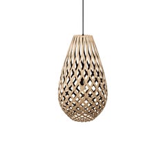 Koura 75 Pendelleuchte aus einseitig lackiertem Bambus-Sperrholz von David Trubridge