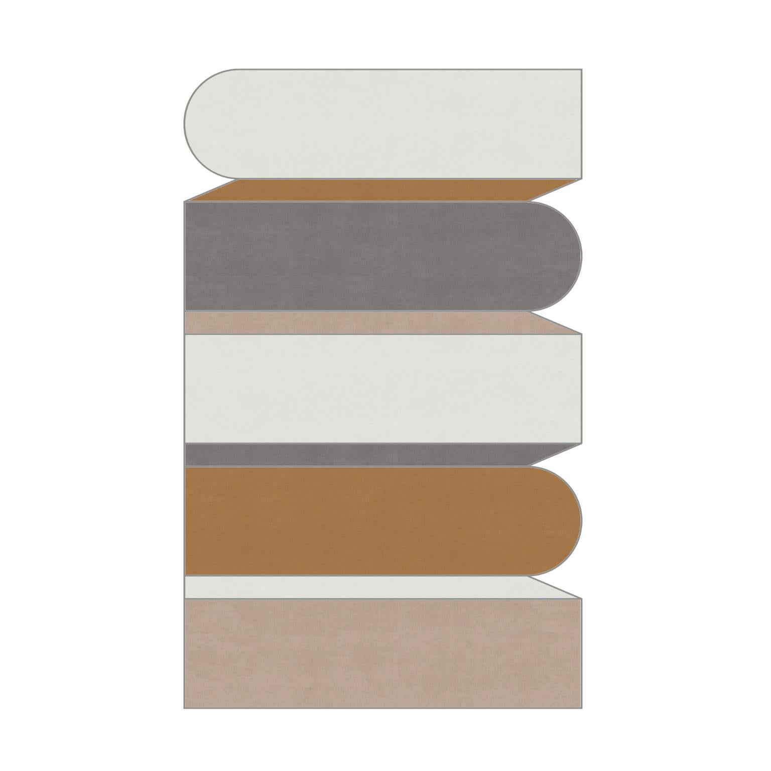 Émirien Kouyou Gold Rug by Antilla Di Lauro en vente