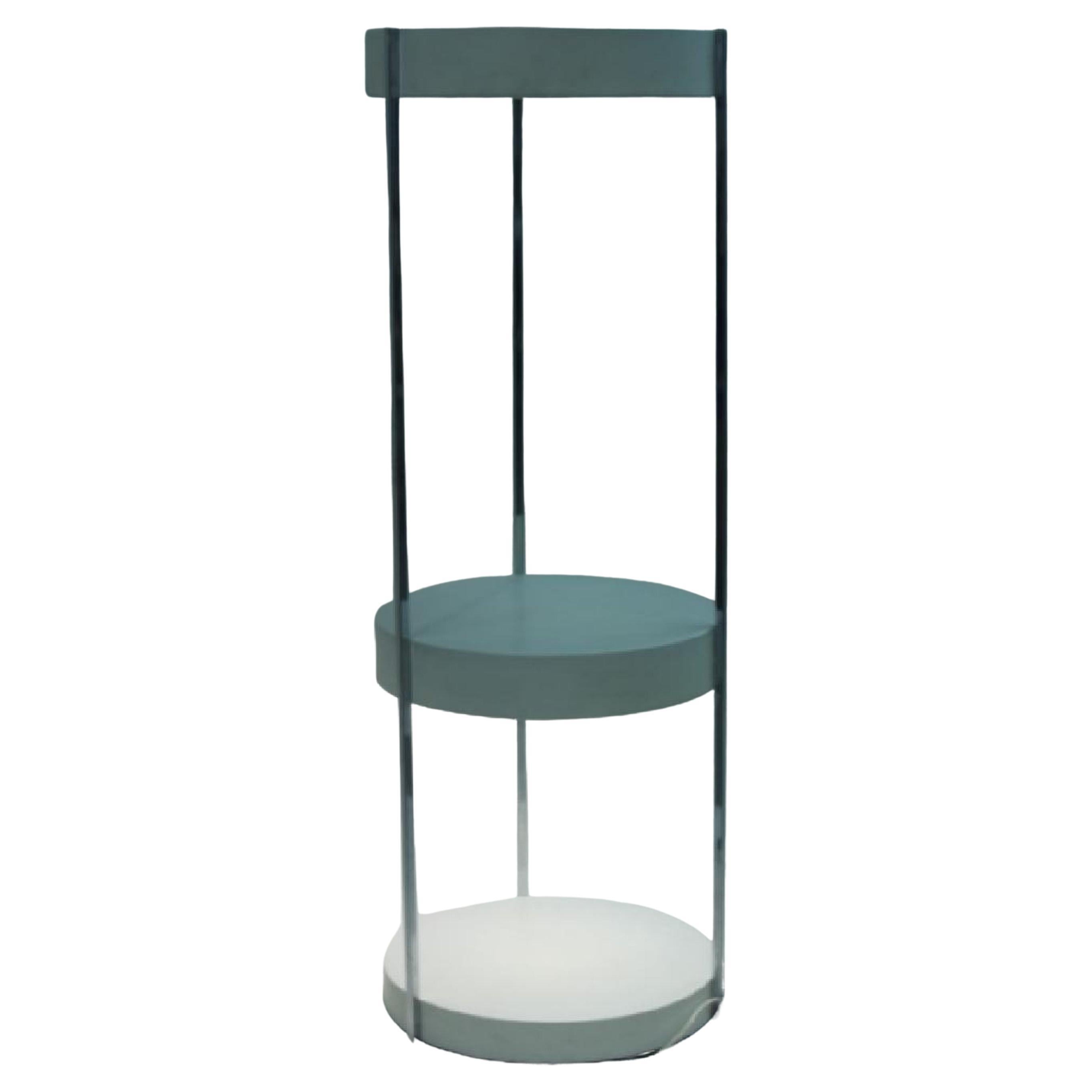 Kovaks Enameled Steel Floor Lamp Shelving & Display Etagere Mid-Century Minimal For Sale