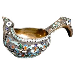 Russian silver kovsh - Moscow -1898 Russian silver kovsh - Moscow -1898