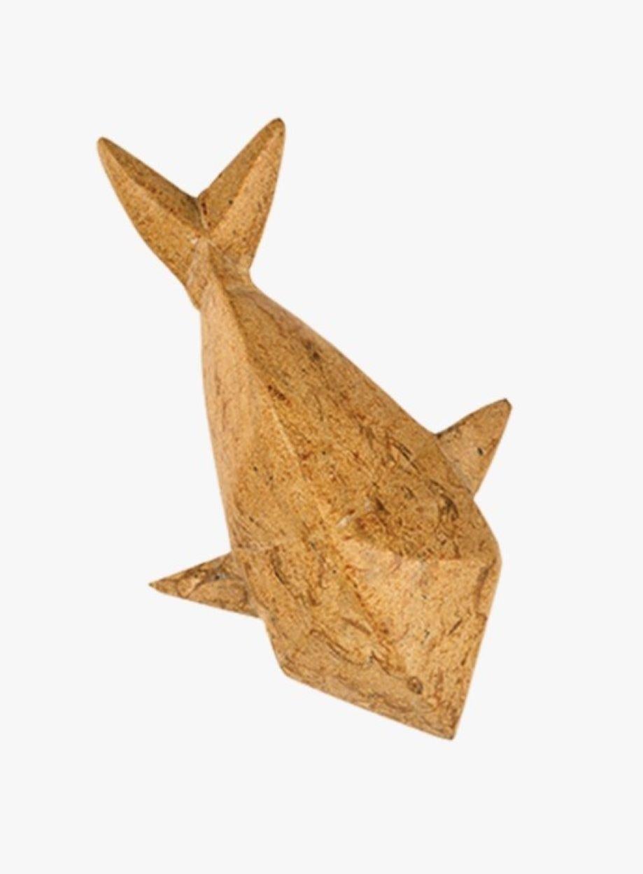 The Hand Carved Marble KOY Fish by Kunaal Kyhaan is inspired by ancient Asian Philosophy, in which the Koi Fish symbolizes perseverance and good luck. 
This handcrafted marble sculpture makes a great paperweight or objet d'art. 
Also available in a