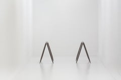 Koza Polished Stainless Steel Writing Table by Zieta