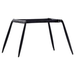 Koziol Polished Black Glossy Color Carbon Steel Writing Table by Zieta