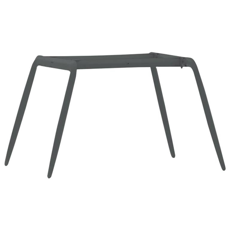 Koziol Polished Graphite Grey Color Carbon Steel Writing Table by Zieta For Sale