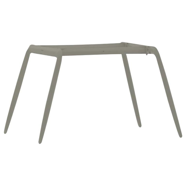 Koziol Polished Moss Grey Color Carbon Steel Writing Table by Zieta For Sale