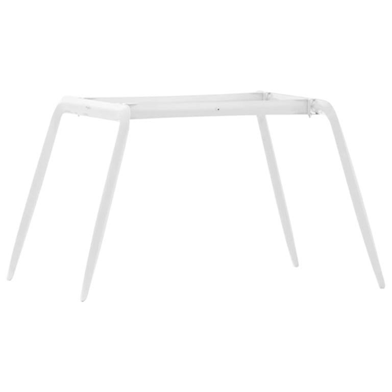 Koziol Polished White Glossy Color Carbon Steel Writing Table by Zieta