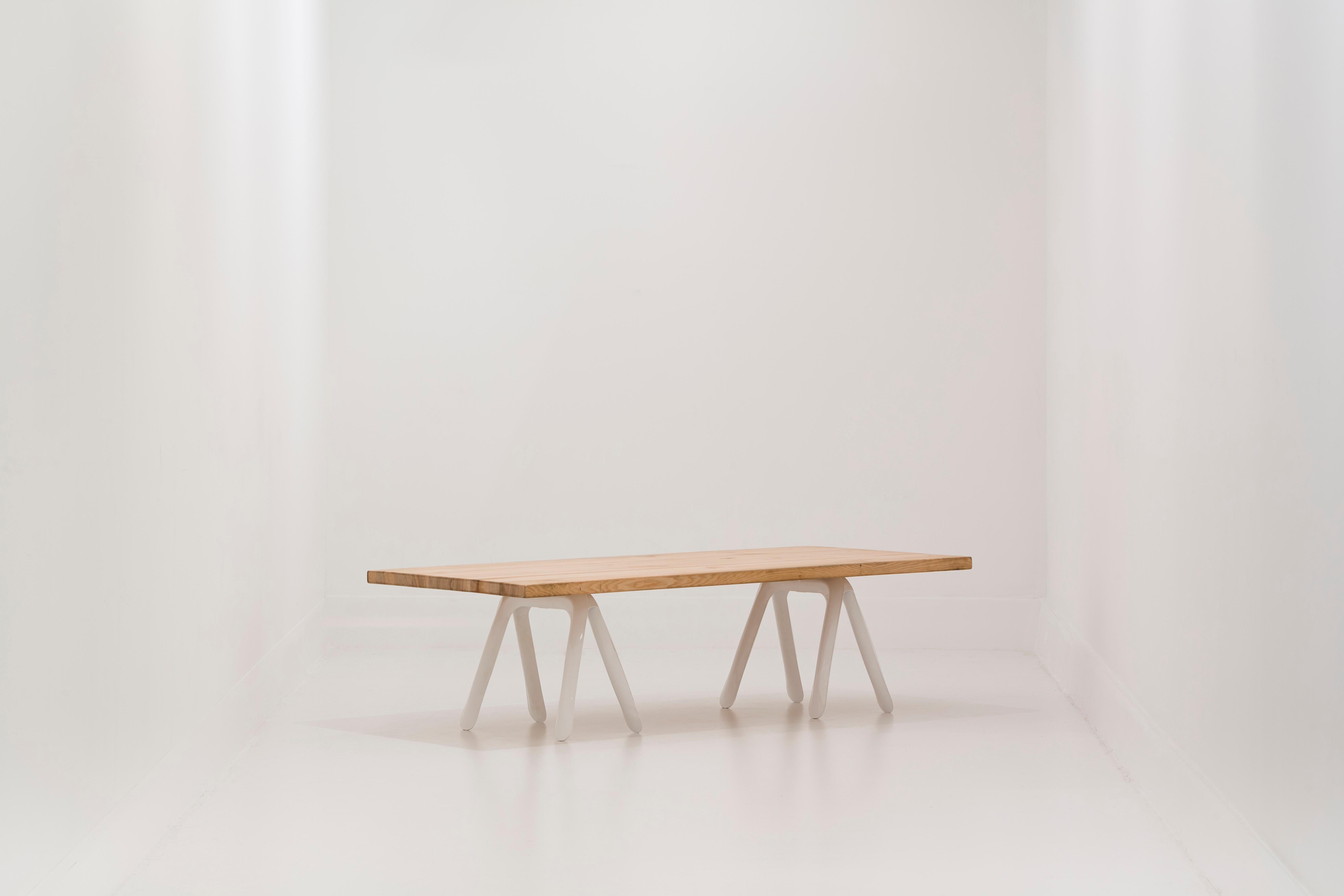 Kozka is our new member of table structures. It is a multitasking construction. Acording to different table tops, it could be used either as a coffee table or even as a part of unique bench.

Kozka is available in Stainless steel and Carbon steel