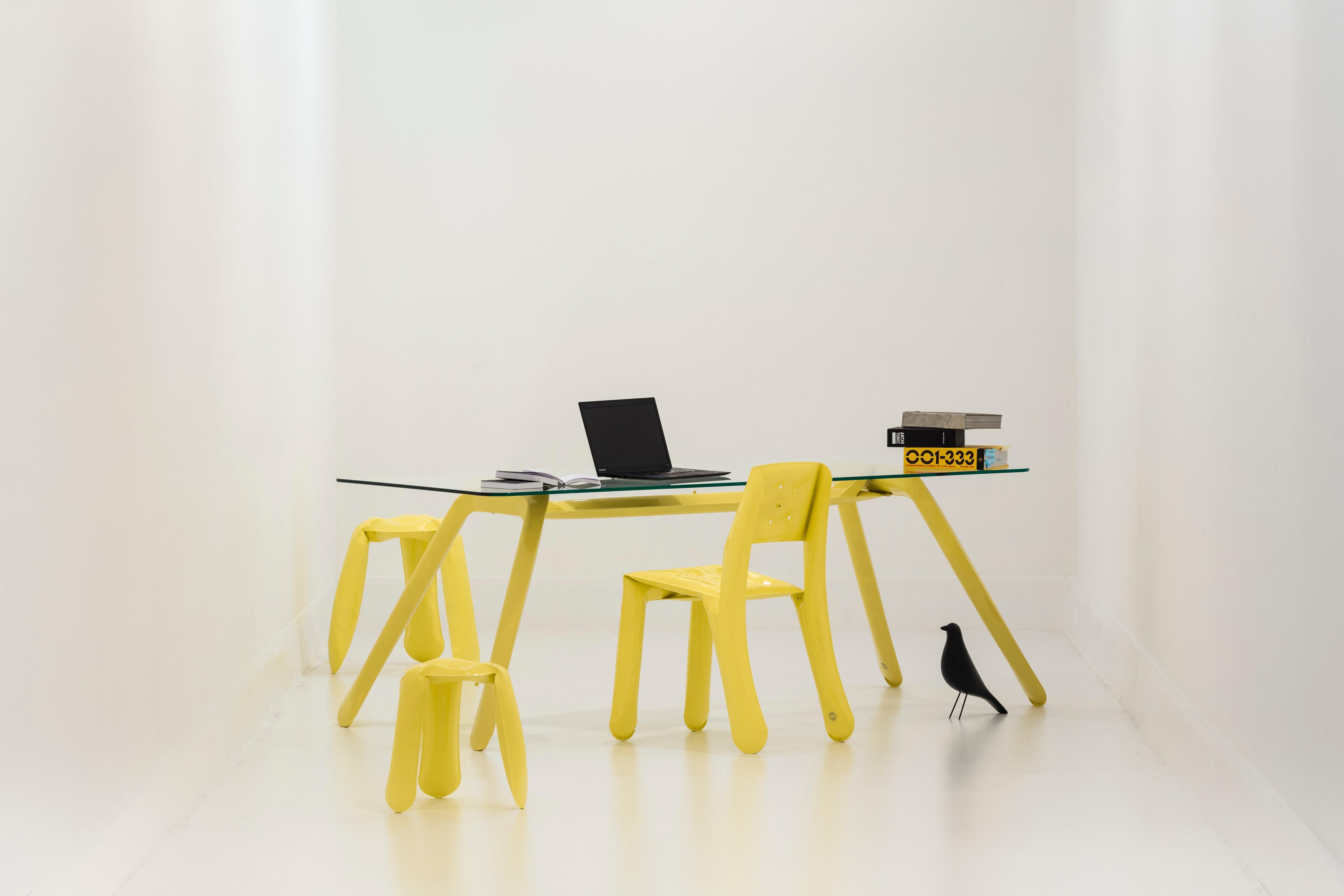 Contemporary Kozka Table Base in White Steel by Zieta For Sale