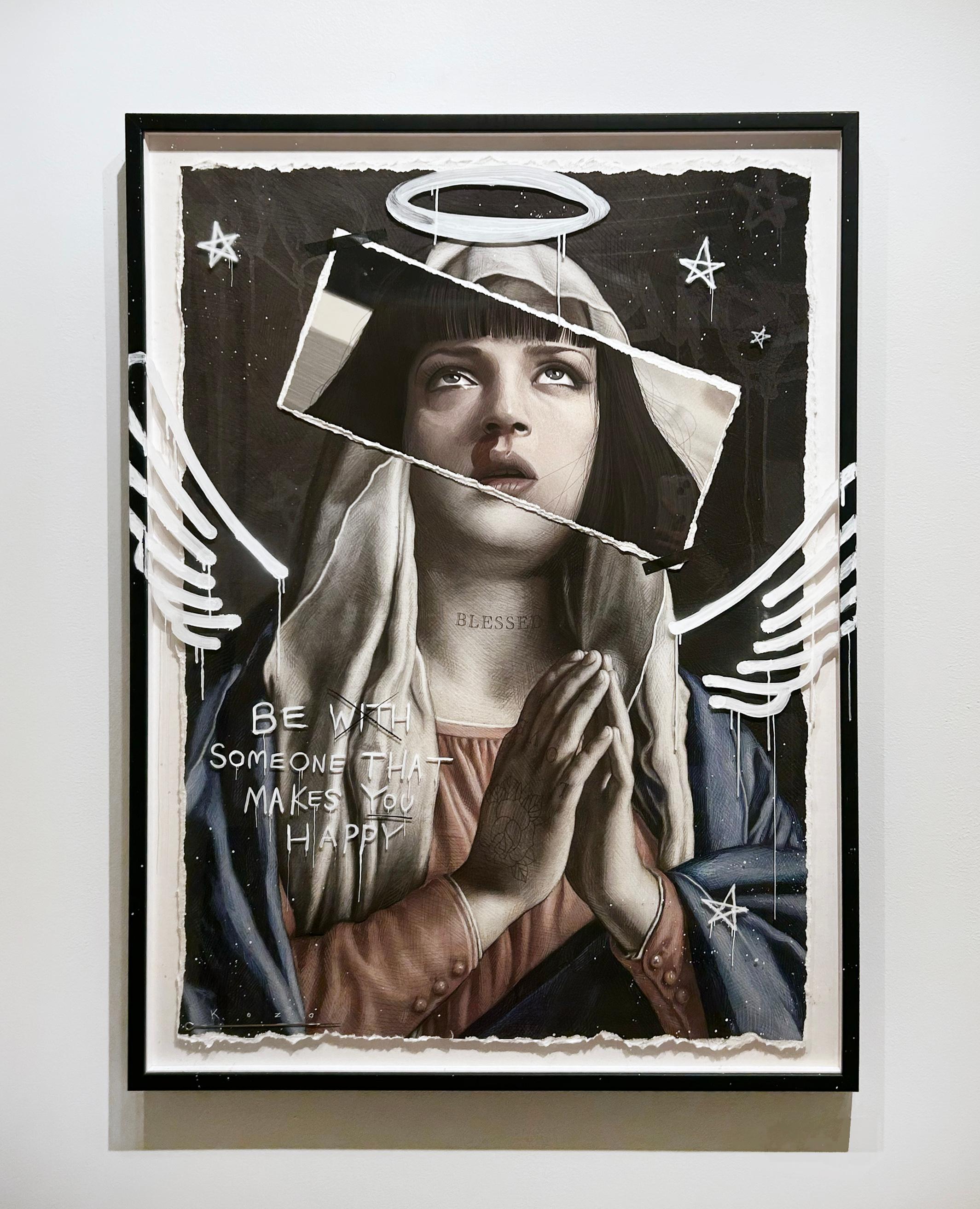 Ave Maria - Contemporary Mixed Media Art by Kozo