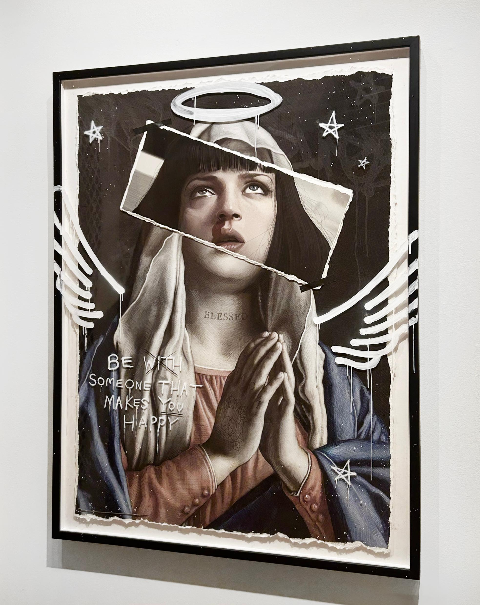 Artist:  , Kozo
Title:  Ave Maria
Date:  2024
Medium:  Mixed media and tattoo on paper
Unframed Dimensions:  30