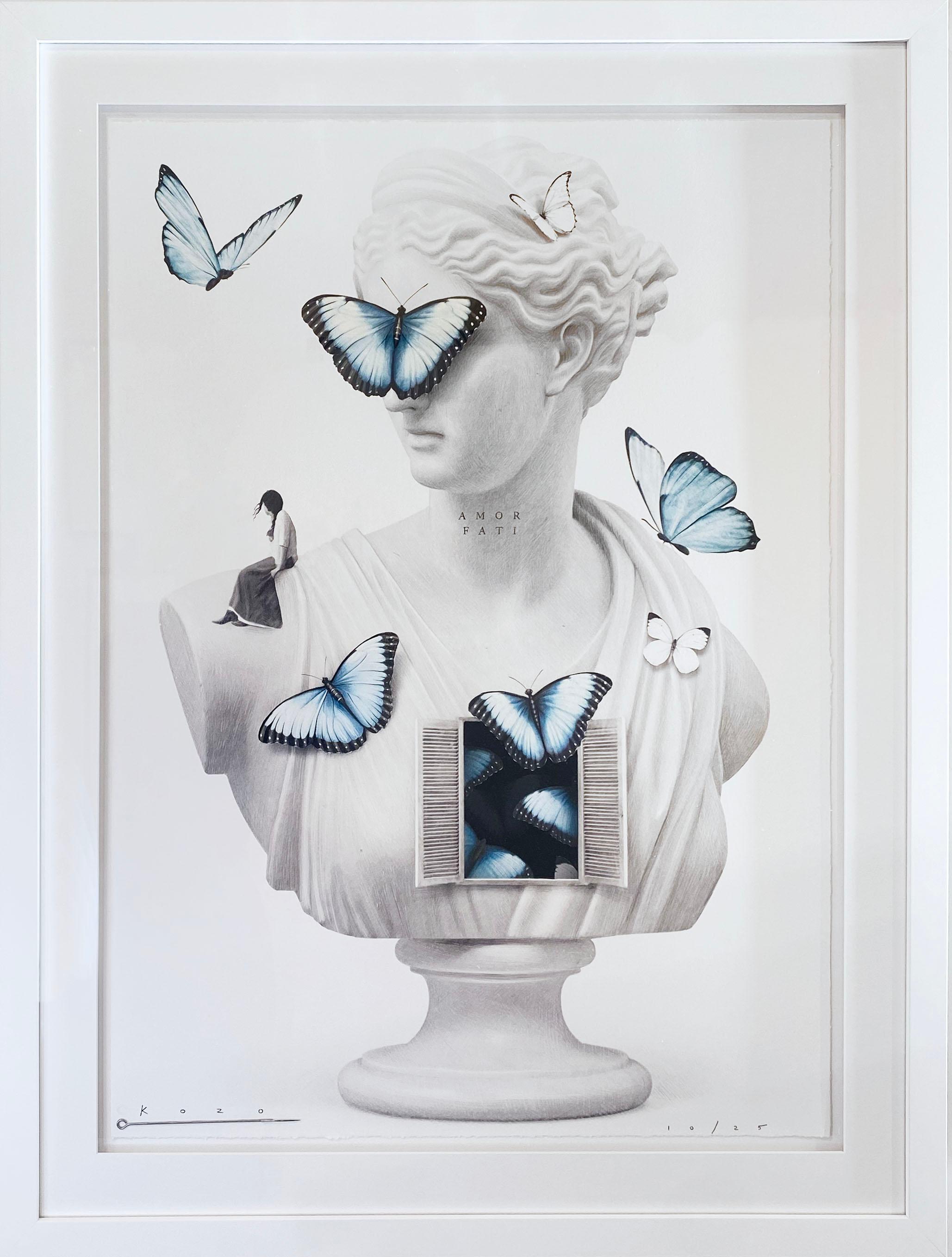 Vénus papillon - Mixed Media Art de Kozo