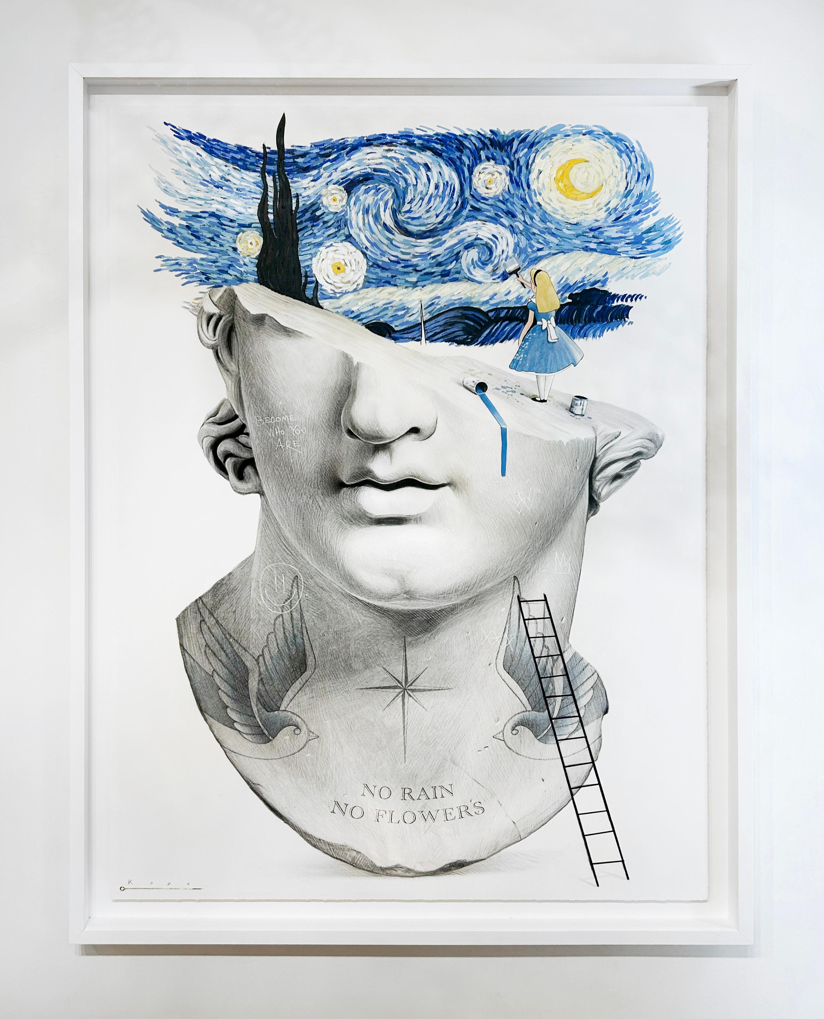 We're All Mad Here - Contemporary Mixed Media Art by Kozo