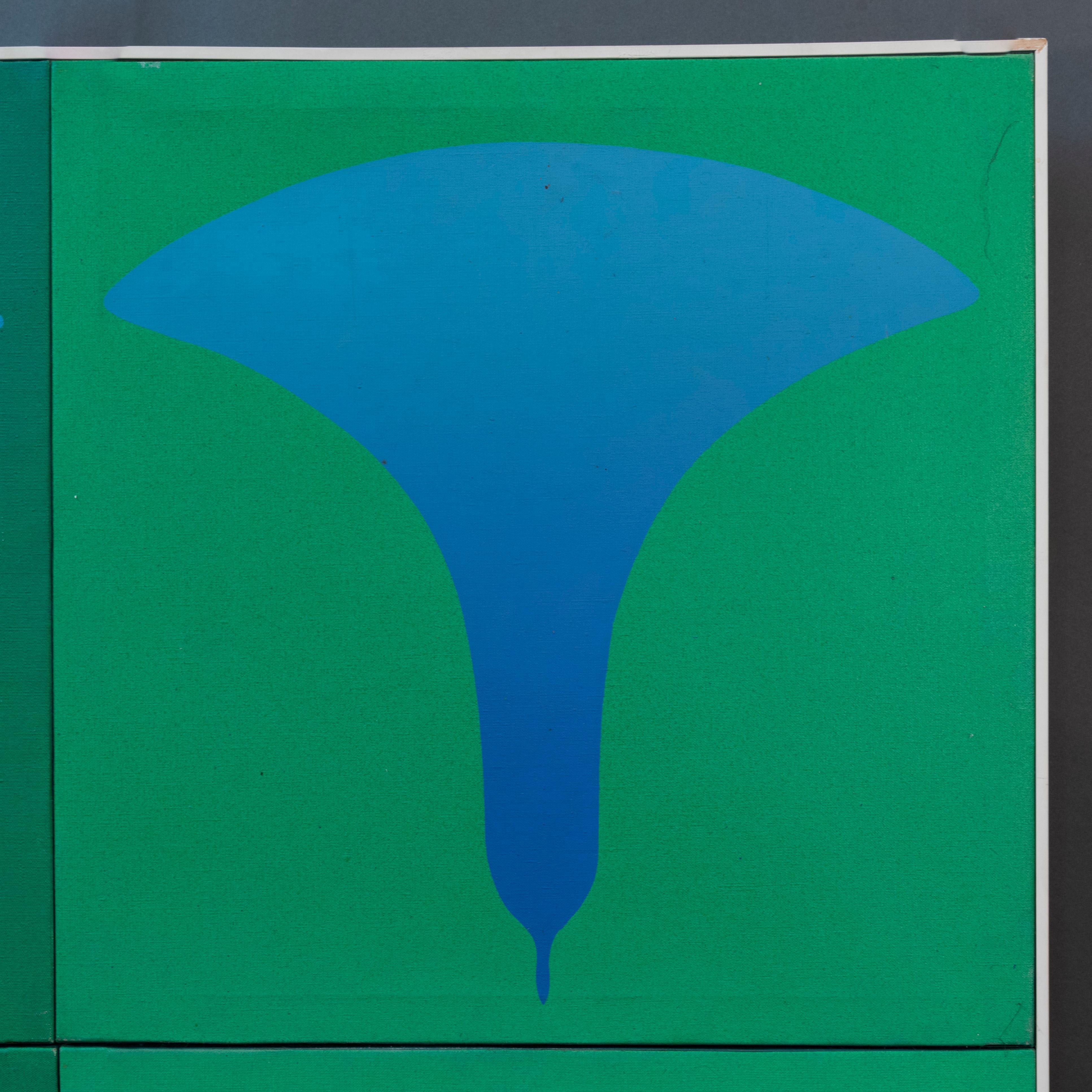 Contemporary Abstract Oriental Signed Painting For Sale 8