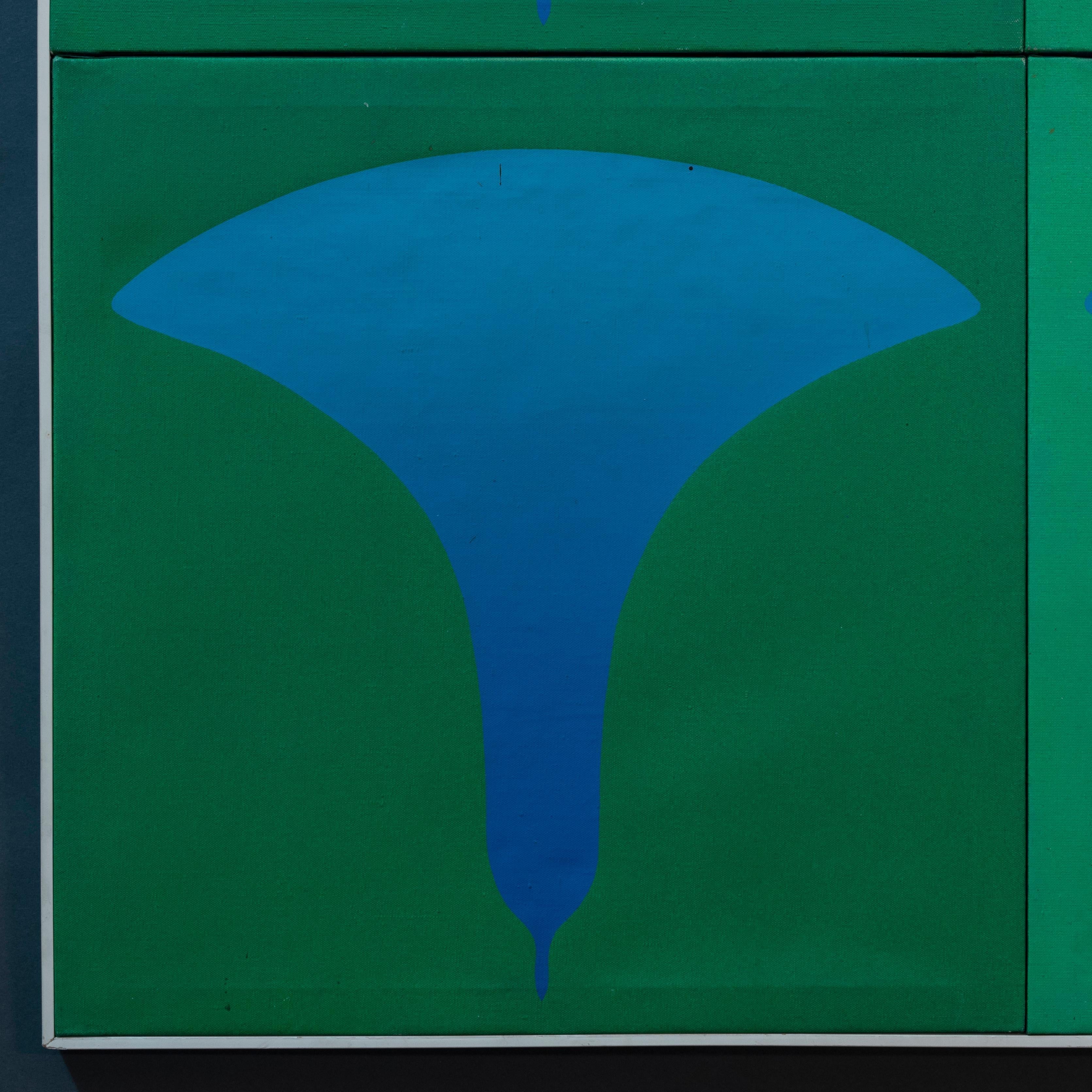Contemporary Abstract Oriental Signed Painting For Sale 9