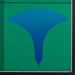 Contemporary Abstract Oriental Signed Painting