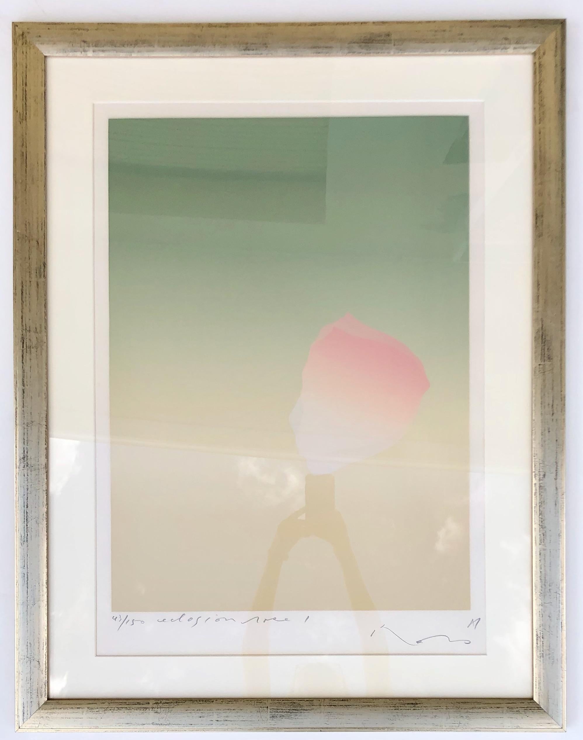 Serigrafia della serie Eclosion Rose - Print Contemporaneo di Kozo Inoue