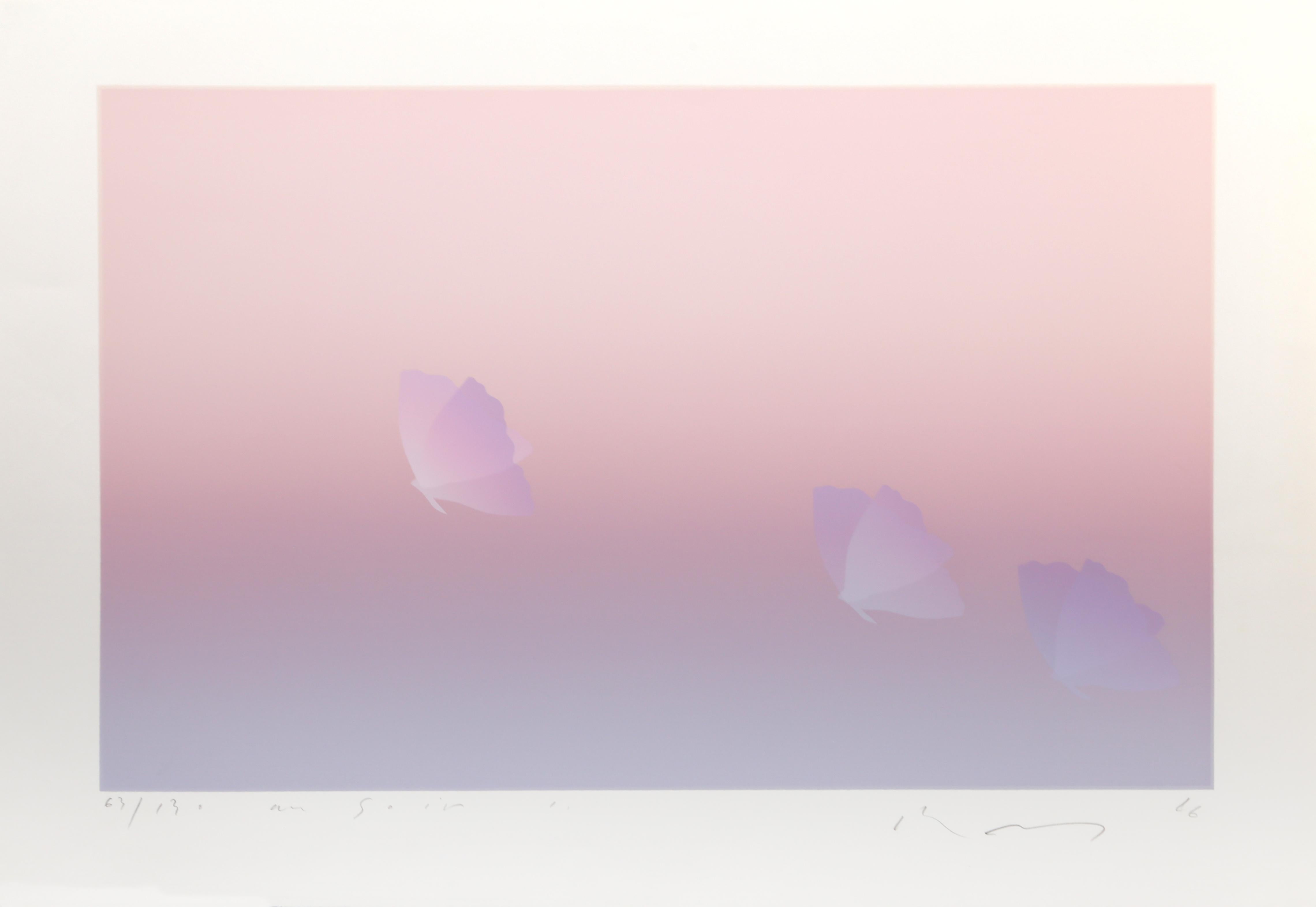 Kozo Inoue Abstract Print – Vol au Martin, Siebdruck