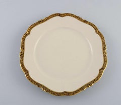 Kpm, Berlin, 10 Royal Ivory Dinner Plates in Cream-Colored Porcelain