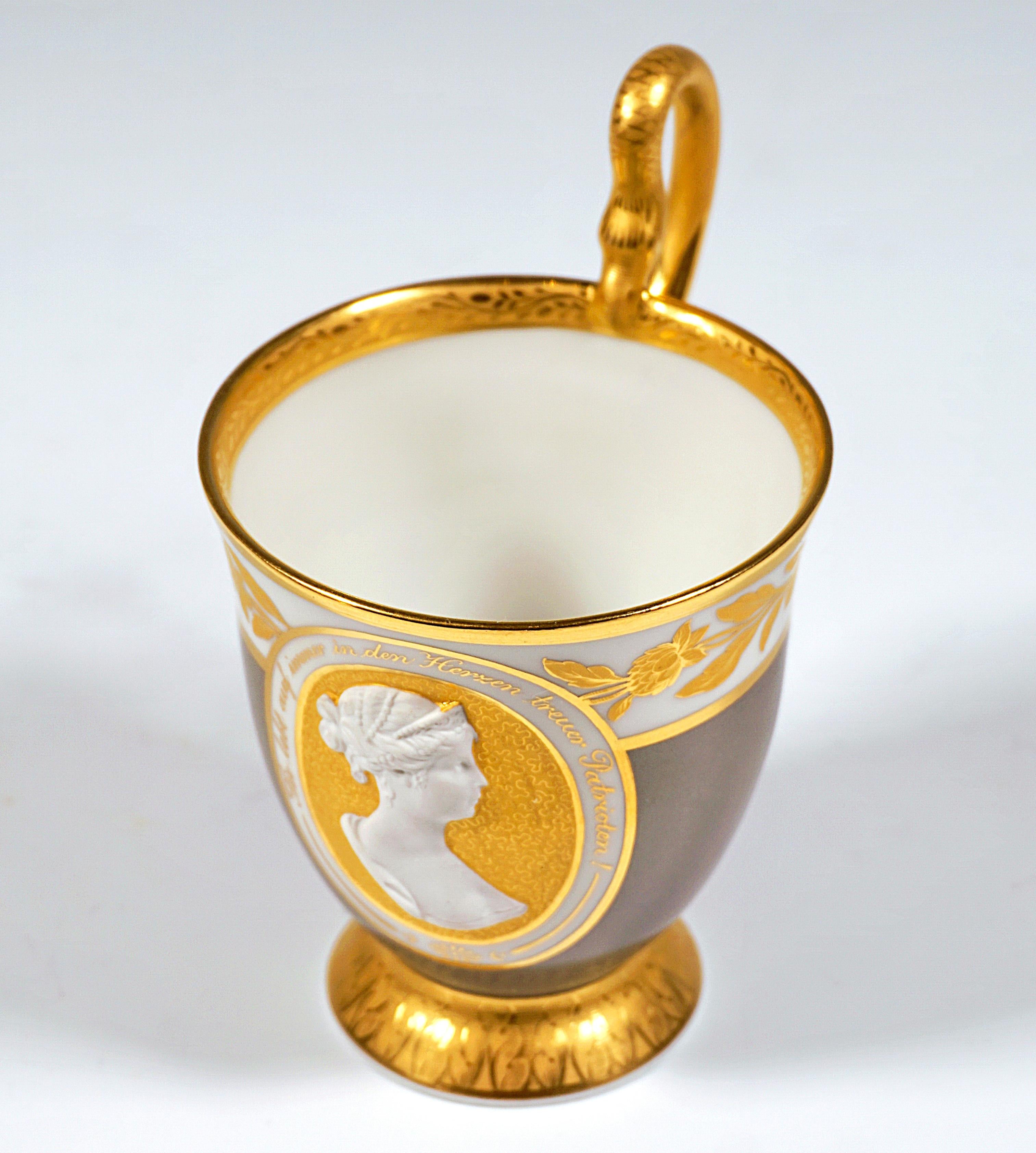 KPM Berlin Anniversary Collector's Cup, Queen Luise 1776-1926, Germany, Ca 1926 In Good Condition In Vienna, AT