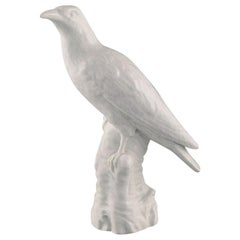 KPM, Berlin, Antique Blanc De Chine Figurine, Bird, 19th Century