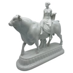 Kpm Berlin Art Nouveau Figure "Europe on Bull" Adolf Amberg