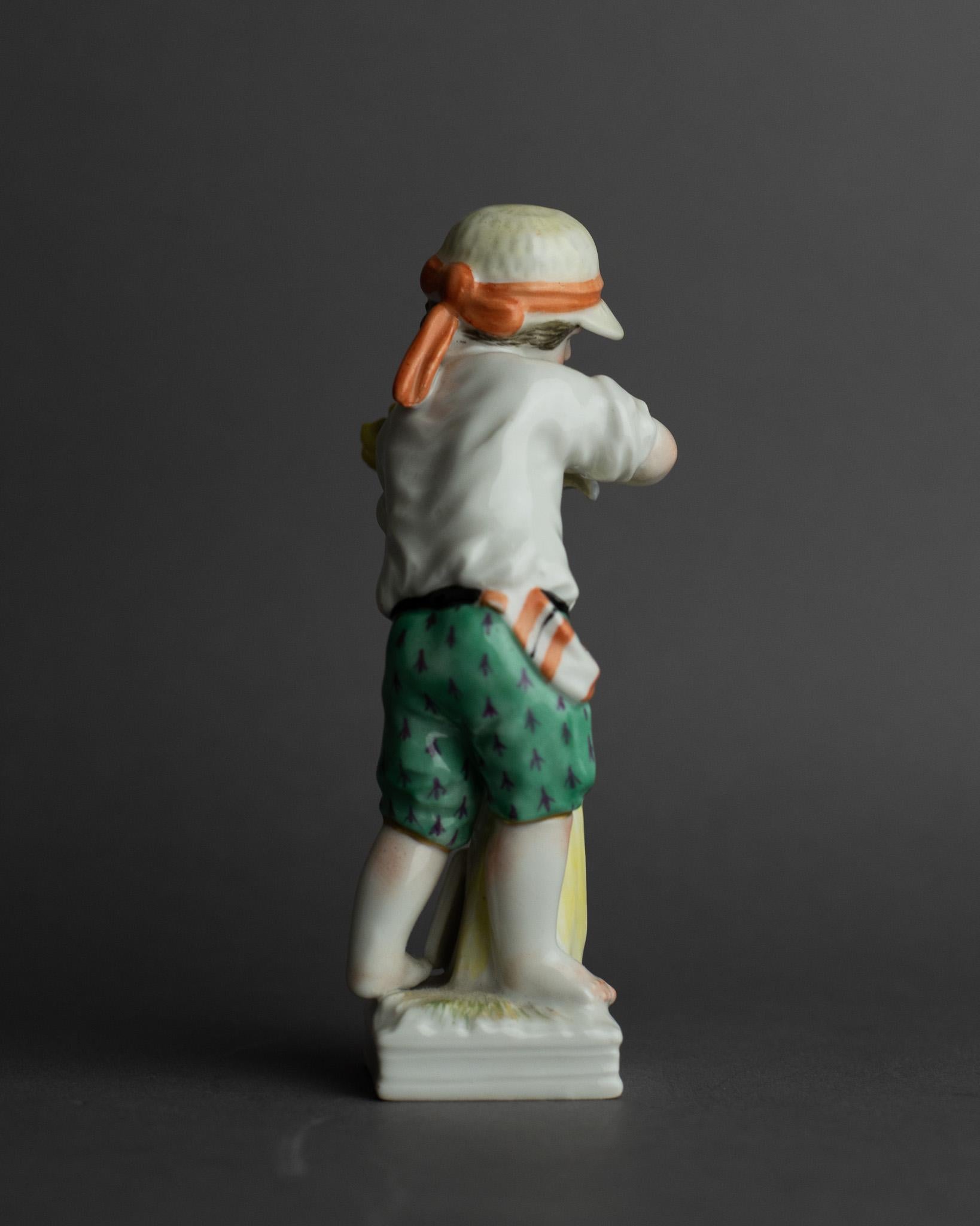 Kpm Berlin Meyer Zodiac Boy Virgo Porcelain Figurine In Excellent Condition For Sale In Sassenheim, ZH