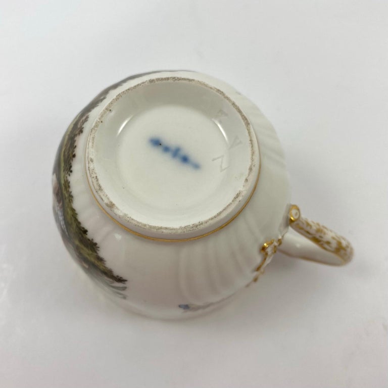 KPM Berlin Porcelain Cup and Saucer, c. 1870 1