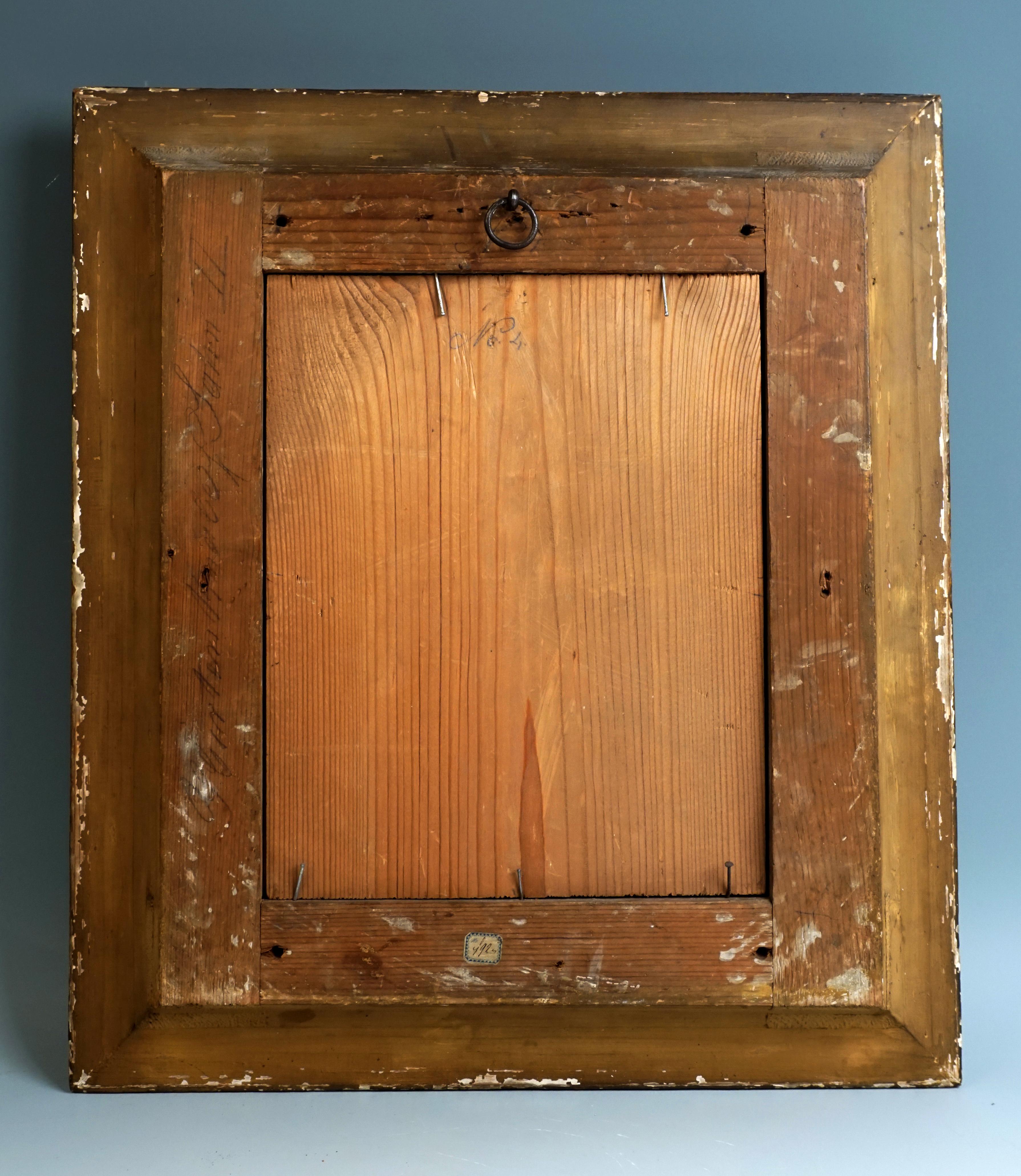 KPM Berlin Porcelain Plaque 'The Innocence' after Karl Andreae Germany In Good Condition In Vienna, AT