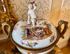 KPM Berlin, Porcelain Pot-Pourri and Gilt Bronze Mount, 19th Century