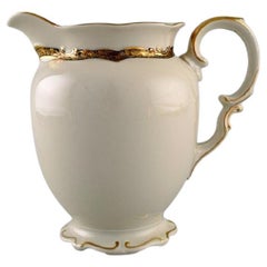 Kpm, Berlin, Royal Ivory Jug in Cream-Colored Porcelain with Gold Decoration