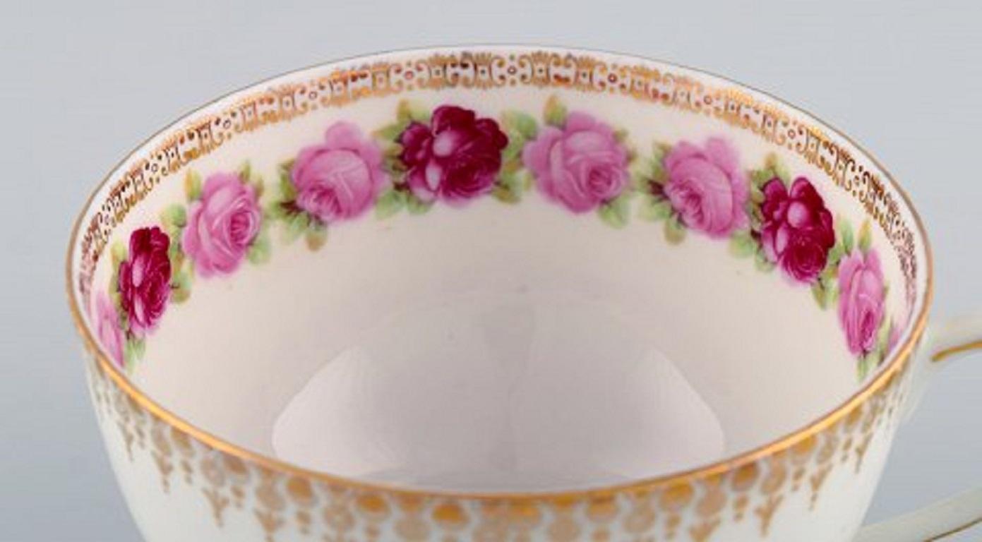KPM, Berlin, Tea Service for 12 People in Hand Painted Porcelain with Flowers For Sale 1