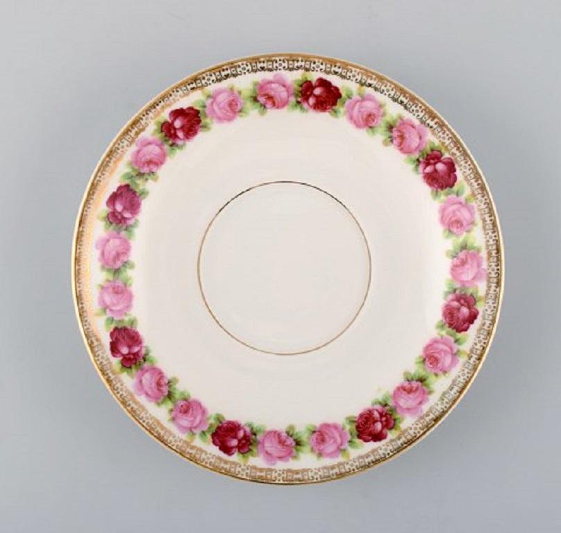 KPM, Berlin, Tea Service for 12 People in Hand Painted Porcelain with Flowers For Sale 2