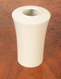 KPM Berlin White Porcelain Vase Narzisse Designed by Siegmund Schütz
