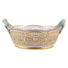 KPM, Germany, Large Impressive, Openwork Bowl in Porcelain