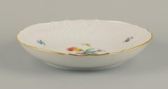 Kpm 'Königliche Porzellan Manufaktur' Germany. Bowl with Flowers and Butterflies