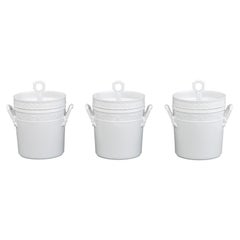 KPM "Kurland" White Porcelain Ice Buckets, 3