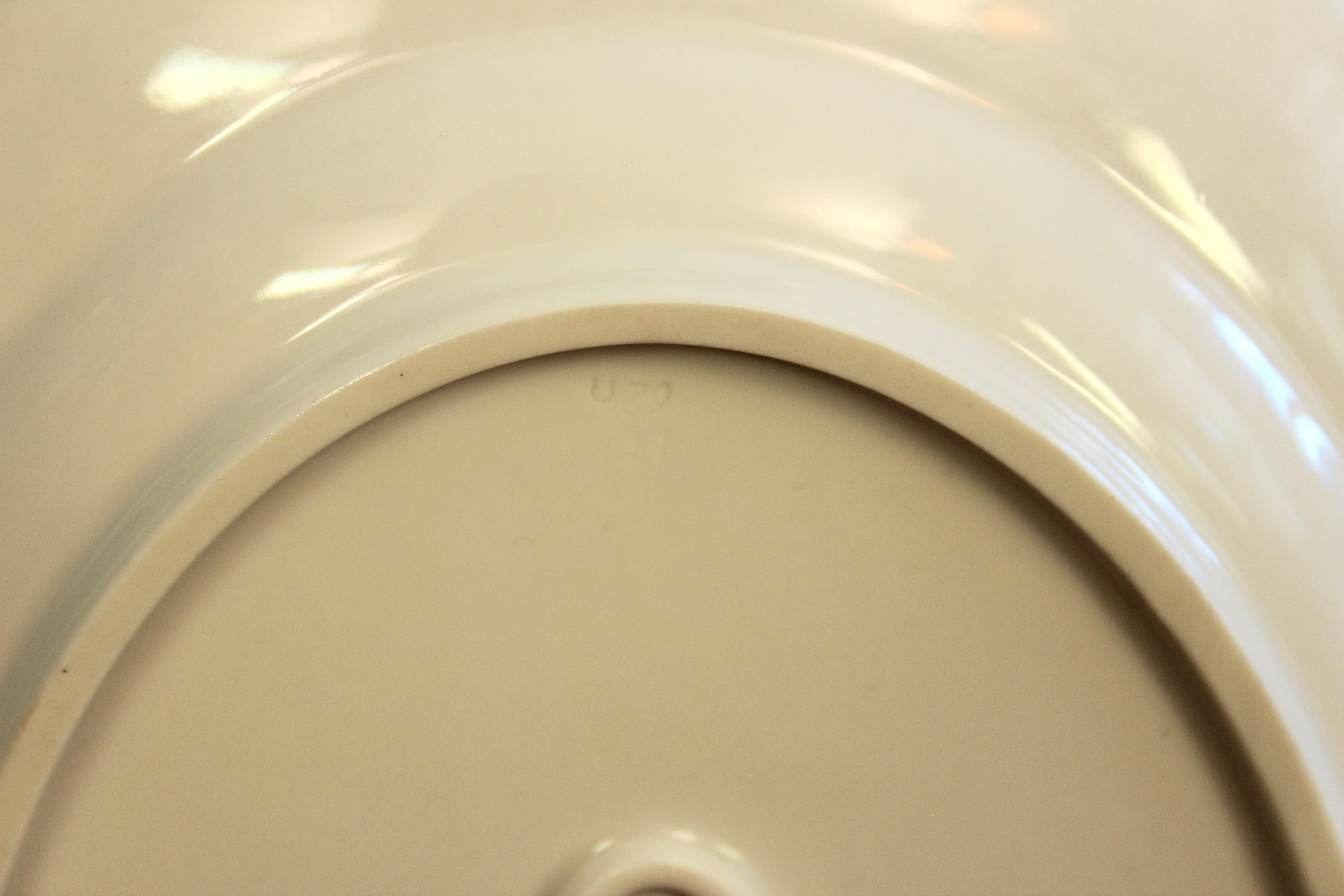 KPM Meissen Espadas Cruzadas Cebolla Azul Plato de Porcelana Alemana Bandeja 1a 12