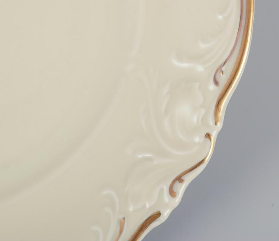 KPM, Polonia. Juego de seis platos de porcelana para el almuerzo. en Excelente estado para la venta en Copenhagen, DK