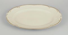 KPM, Poland. Two large oval porcelain serving platters.
