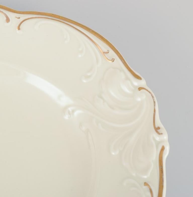 KPM, Poland. Two large oval porcelain serving platters. In Excellent Condition For Sale In København, Copenhagen