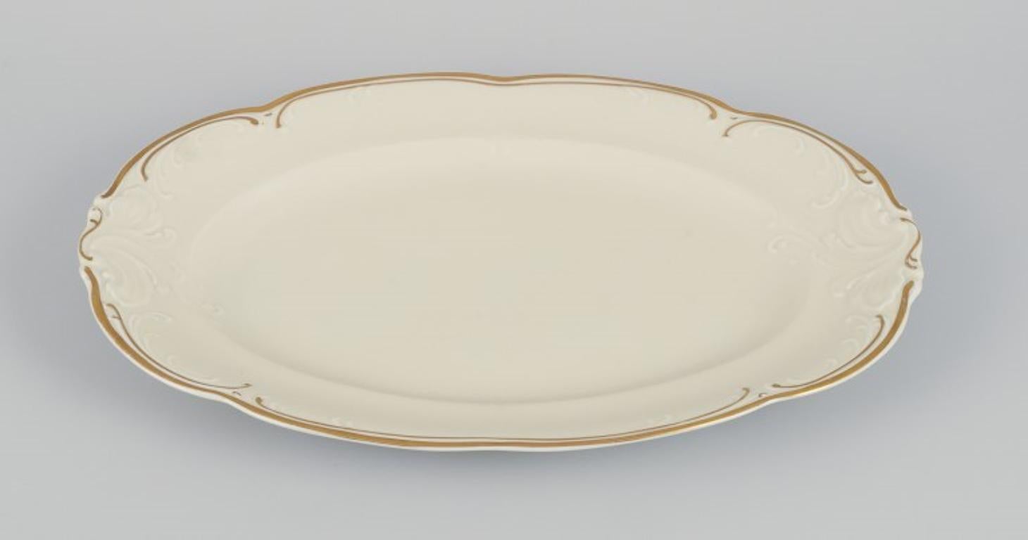 Porcelain KPM, Poland. Two large oval porcelain serving platters. For Sale