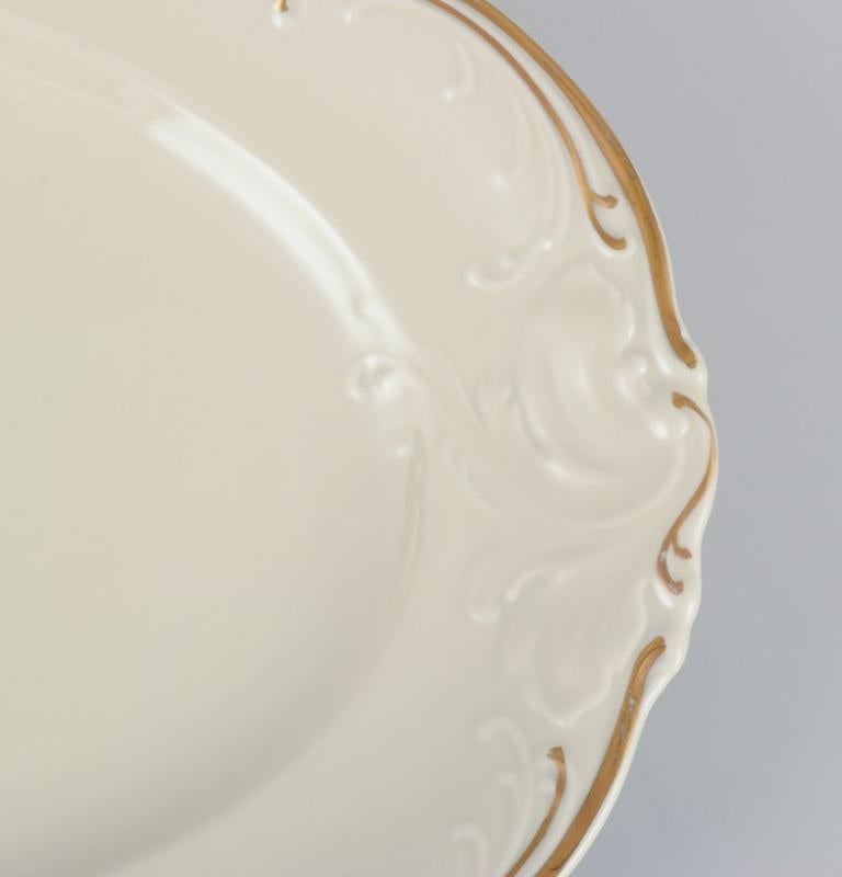 KPM, Poland. Two large oval porcelain serving platters. For Sale 1