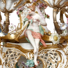 KPM Porcelain and Gilt Bronze Chandelier