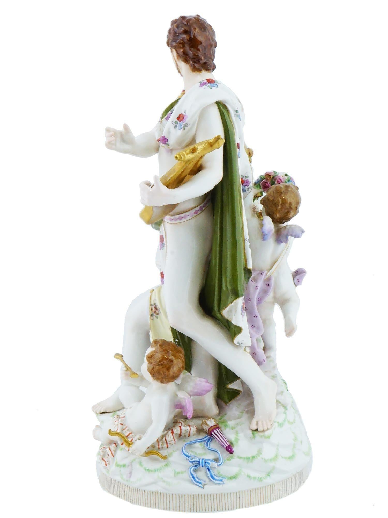 19th Century KPM Porcelain Figurine Depicting Orpheus and Eurydice For Sale