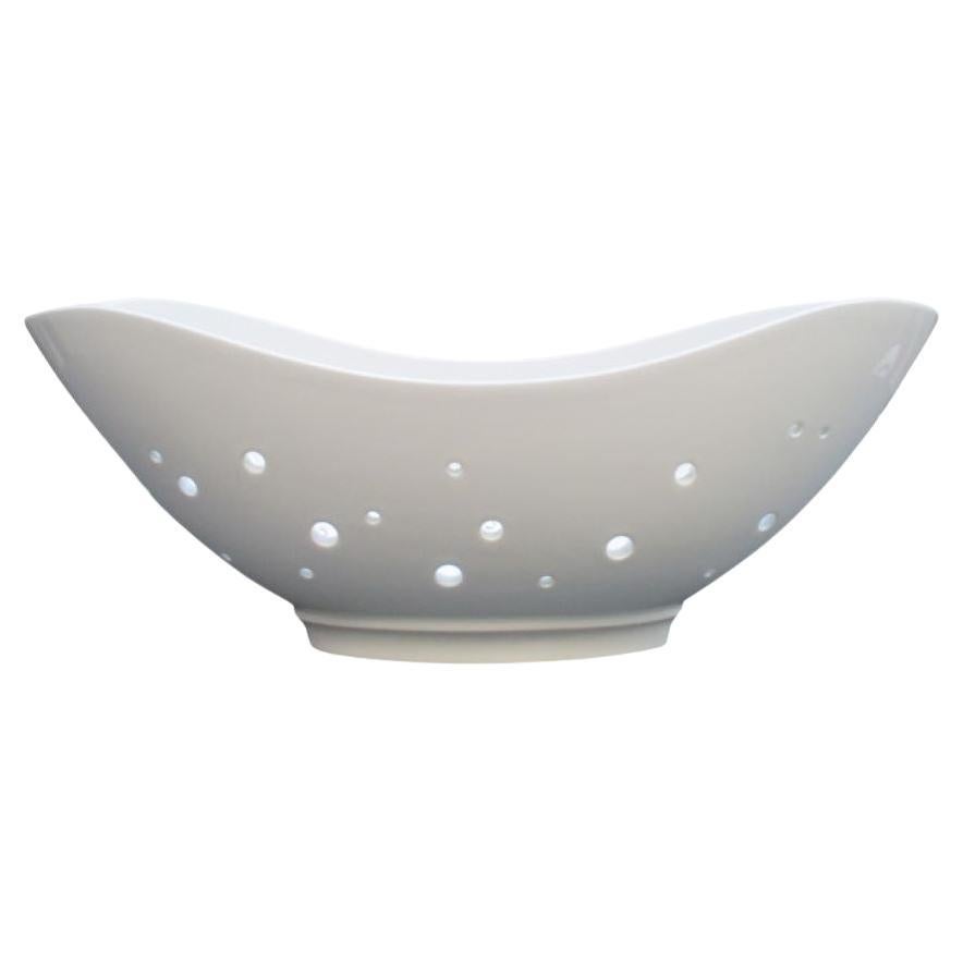 KPM Porcelain Flower Boat Allemagne 1960 en vente