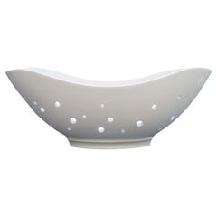 KPM Porcelain Flower Boat Allemagne 1960