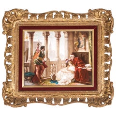 KPM Porcelain Plaque Depicting a Scene from Othello